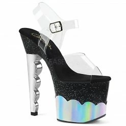 Discontinued PLEASER Scallop-708-2HGM Hologram Stripper Pole Dance Platform 7