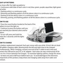 PLEASER Flashdance-708 Clear White Padding USB Chargeable Multi Colour Light Up Stripper Pole Heels