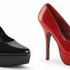 Discontinued DEVIOUS Indulge-520 Black Red Drag Work Heels Women's 5-15