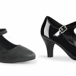 PLEASER PINK LABEL Divine-440 Work Mary Janes Pumps 3" Heel Drag Women Size 8-15 Heels