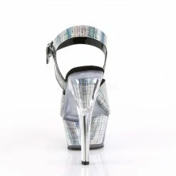 PLEASER KISS-208N-CRHM Jelly Like Hologram TPU Pole Dancer Stripper 6