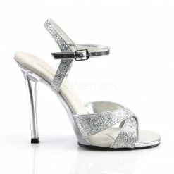 FABULICIOUS Gala-19 Silver Multi Glitter Dress Formal Party Wedding 4.5