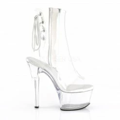 PLEASER Aspire-1018C Clear Exotic Stripper Dance Open Toe Back Platform 6