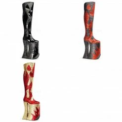 Pleaser Pink Label PLEASER Splashy-3020 Men's Mens Unisex Glitter Drag Queen Platforms 11" Boots