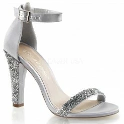 Discontinued FABULICIOUS Clearly-436 Rhinestones Wedding Bridal Prom Dress Heels