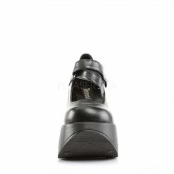 DEMONIA Dynamite-03 Goth Punk Star Cutout Cut Out Mary Jane Platform Wedge Heels