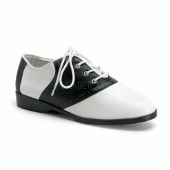 Heels FUNTASMA Saddle-50 Pink Black Retro Grease Oxford 50s Dance Saddle Costume Shoes