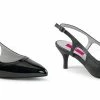 Discontinued PLEASER PINK LABEL Kitten-02 Work Slingback 2" Heel Drag Women 8-15