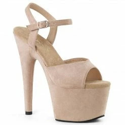 PLEASER Adore-709FS Pink Red Blue Green Beige Faux Suede 7