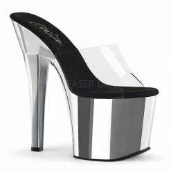 PLEASER Radiant-701 Clear Stripper Pole Dancer Club Platforms Slides 7