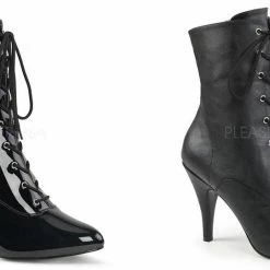 PLEASER PINK LABEL Dream-1020 4" Heel Ankle Boots Women's Drag Large Sizes 8-16