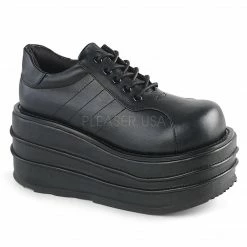 DEMONIA Tempo-08 Vegan Leather Oxford Goth Men's Unisex Platform Shoes Mens/Unisex