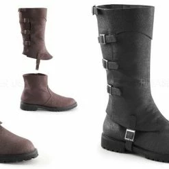 FUNTASMA Gotham-105 Men's Costume War Medieval Steampunk Cosplay Larp Boots