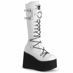DEMONIA Kera-200 D-Ring Lace Up Goth Cyber Alternative 4.5
