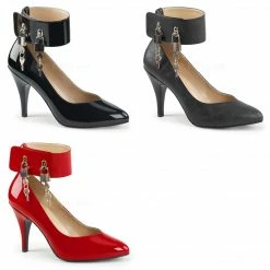 Discontinued PLEASER PINK LABEL Dream-432 Lock Cuff 4" Heels Drag Women's 8-16