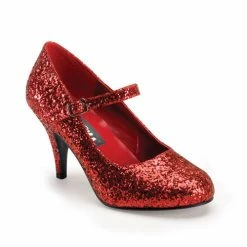 FUNTASMA Glinda-50G Red Glitter Dorothy Wizard Of Oz Ruby Slippers Costume Heels