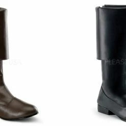 FUNTASMA Pirate-100 Pirate Captain Buccaneer Medieval Larp Mens Costume Boots