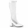 FUNTASMA Gogo-307 White Mesh Super Hero Cosplay Costume Drag 3" Boots Sizes 4-15