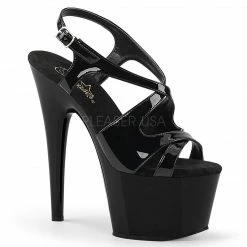 PLEASER Adore-730 Double Criss Cross Slingback Sandals 7" Party Platforms Heels