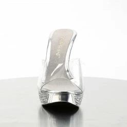 FABULICIOUS Elegant-401 Gold Silver Rhinestone Fitness Model Comp Wedding Heels