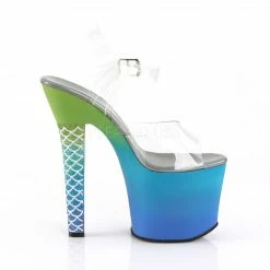 PLEASER ARIEL-708OMBRE Mermaid Scales Stripper Pole Dance Club Platform 7