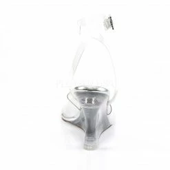 FABULICIOUS Lovely-406 Clear Ankle Strap Party Wedding 4