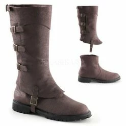 FUNTASMA Gotham-105 Men's Costume War Medieval Steampunk Cosplay Larp Boots