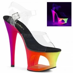 PLEASER Moon-708UV UV Blacklight Reactive Stripper Dancer Club Platform 7