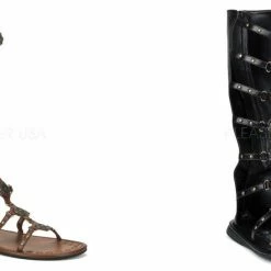 FUNTASMA Men's Roman-15 Spartan Spartacus Gladiator Jesus Toga Larp Flat Sandals Mens/Unisex