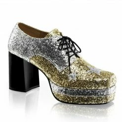 FUNTASMA Glamrock-02 Men's 80's Jazz Stage Broadway Disco Pimp Costume Shoes