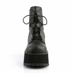 DEMONIA Ranger-102 Women's Goth Punk Alternative Combat Ankle Platforms Boots