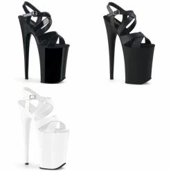 PLEASER Infinity-997 Strappy Slingback Criss Cross Stripper Dancer Club 9" Heels