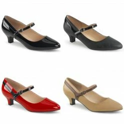 PLEASER PINK LABEL Fab-425 Dress Work Mary Janes 2" Kitten Heels Drag Women 8-15