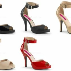 PLEASER PINK LABEL Eve-02 Work Dress Party Pin Up Drag Heels Extended Size 8-15