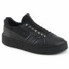 Mens/Unisex DEMONIA Sneeker-125 Men's Unisex Goth Rocker Stud Creeper Platform Sneaker Shoes