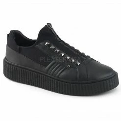 Mens/Unisex DEMONIA Sneeker-125 Men's Unisex Goth Rocker Stud Creeper Platform Sneaker Shoes