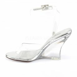 FABULICIOUS Lovely-406 Clear Ankle Strap Party Wedding 4