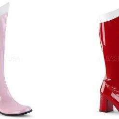 FUNTASMA Gogo-306 Red Pink Wonder Woman Super Hero Cosplay Dress Costume 3" Boot