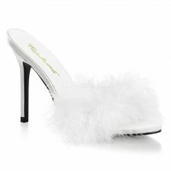 PLEASER Classique-01F Marabou Fur Slippers Slides Mules 4