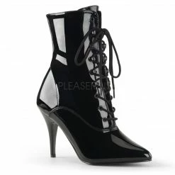 PLEASER Vanity-1020 Lace Up Ankle Boots 4" Heel Drag Trans Womens Plus Size 5-15