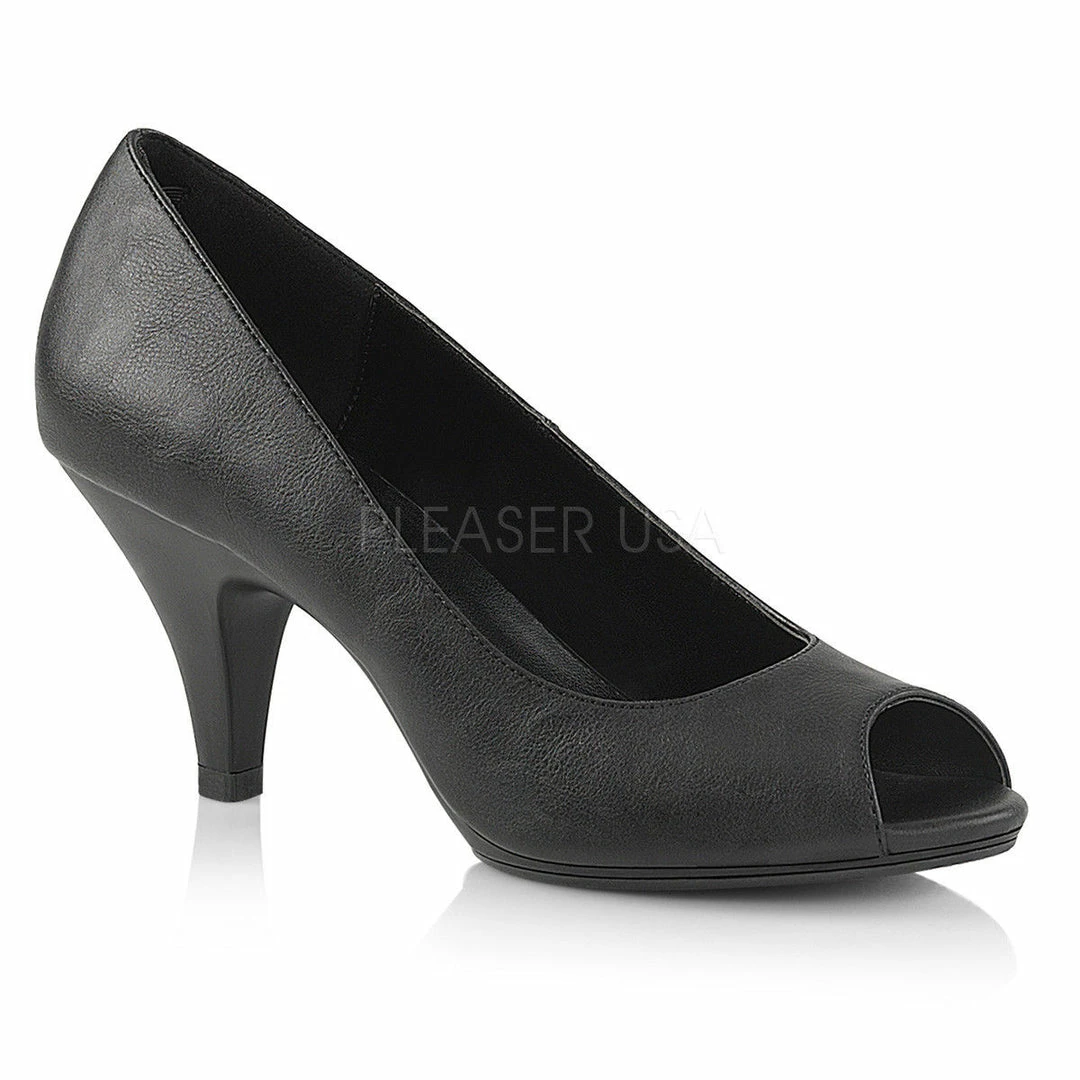 Fabulicious PLEASER Belle-362 Dress Party Formal Work Peep Open Toe Pumps 3" Heels Size 4-15
