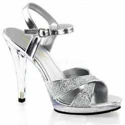 FABULICIOUS Flair-419G Drag Dress Party Formal Wedding Mini Platforms Heels 4-15