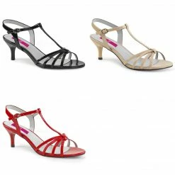 PLEASER PINK LABEL Kitten-06 Strappy Dress Party Sandal 2" Heels Drag Women 8-15