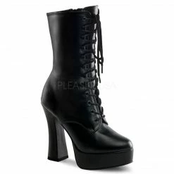 PLEASER Electra-1020 Goth Lace Up Zip Chunky 5