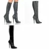 DEVIOUS Domina-2000 Black Fetish Sexy Drag 6" Heels Knee Boots Women's Size 5-15