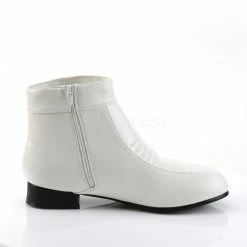 FUNTASMA Pimp-50 Men's White Comic Book Hero Trooper Retro 70s Costume Boots Mens/Unisex