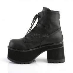 DEMONIA Ranger-102 Women's Goth Punk Alternative Combat Ankle Platforms Boots