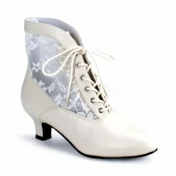 FUNTASMA Dame-05 Black Gold Ivory Victorian Goth Costume Halloween Ankle Boots