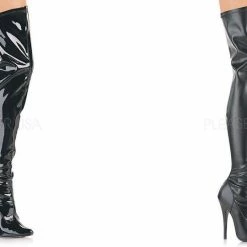 DEVIOUS Domina-3000 Sexy Fetish Club Drag 6" Heels Thigh Boots Women's Size 5-15