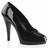 FABULICIOUS Flair-480 Black Drag Work Heels Pumps Women's 4-15
